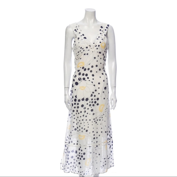 SEE BY CHLOÉ Polka Dot Print Long Dress - Picture 1 of 8